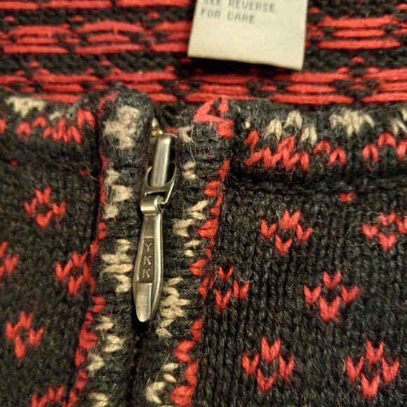 Nomadic Traders Red, Black and White Zip Cardigan - Picture 3 of 7